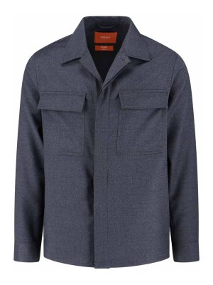 CRUNA: camicie - Camicia In Lana Vergine