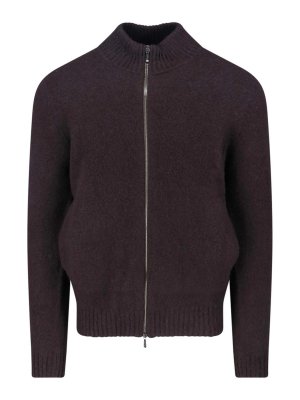 DRUMOHR: crew necks - Maglia Zip In Lana