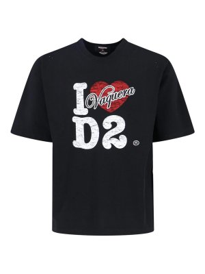 DSQUARED2: T-shirts - T-Shirt - Schwarz