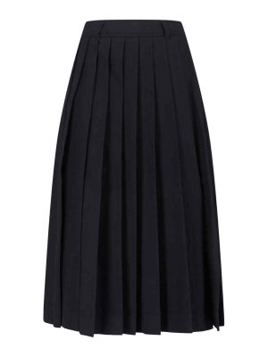 DUNST: Knee length skirts & Midi - Wool Blend Midi Skirt
