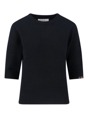 EXTREME CASHMERE: Strickpullover mit Rundhalsausschnitt - Rundhalspullover - Schwarz