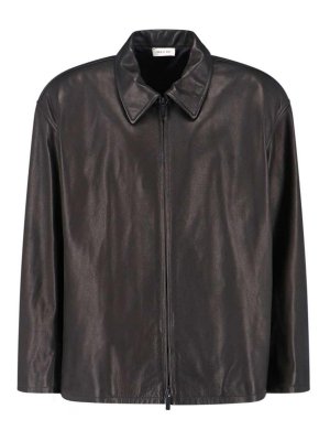 FEAR OF GOD: leather jacket - Calf Leather Jacket