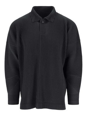 HOMME PLISSÉ ISSEY MIYAKE: Poloshirts - Poloshirt - Schwarz