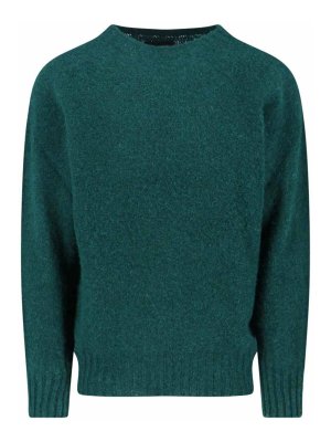 HOWLIN: Strickpullover mit Rundhalsausschnitt - Rundhalspullover - Grün