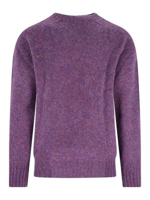 HOWLIN: Strickpullover mit Rundhalsausschnitt - Rundhalspullover - Lila