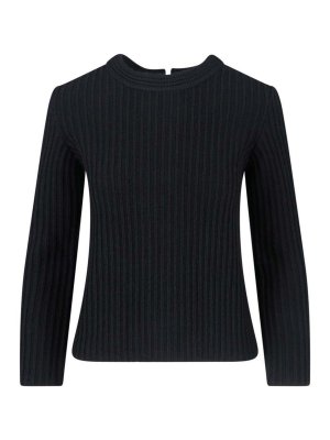 ISABEL MARANT: Strickpullover mit Rundhalsausschnitt - Rundhalspullover - Schwarz