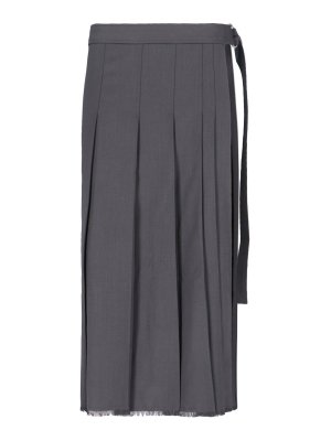 LVIR: Jupes midi et au genou - Jupe Midi - Gris
