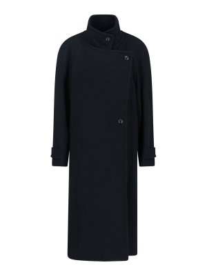 LOW CLASSIC: knee length coats - Wool Twill Coat