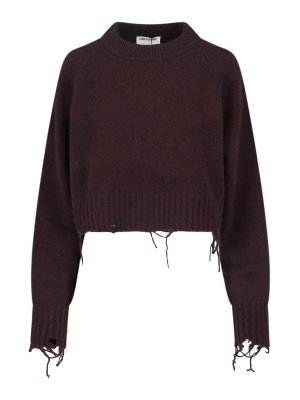 LOW CLASSIC: crew necks - Maglione Crop