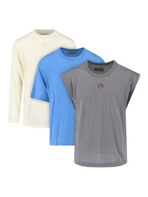 MARINE SERRE: t-shirts - Set of 2 T-Shirts and Tank Tops