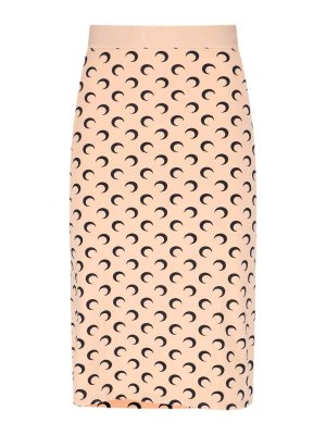 MARINE SERRE: Jupes midi et au genou - Jupe Midi - Moon