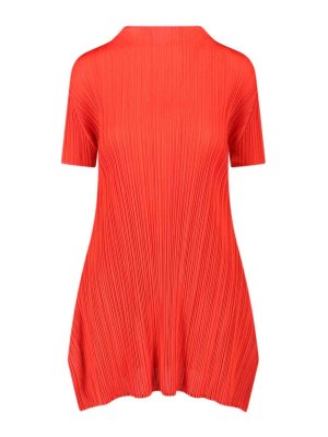 PLEATS PLEASE ISSEY MIYAKE: knee length dresses - Pleated Midi Dresses