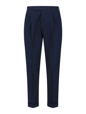 PT TORINO: Pantalons élégants - Pantalon Couturier - Bleu