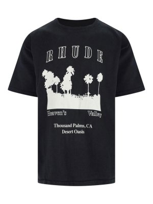 RHUDE: T-shirts - T-Shirt - Schwarz