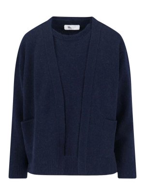 SIBEL SARAL: cardigans - Cardigan In Misto Cammello