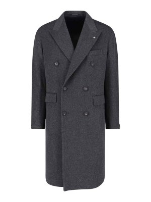 TAGLIATORE: Knielange Mäntel - Knielanger Mantel - Grau