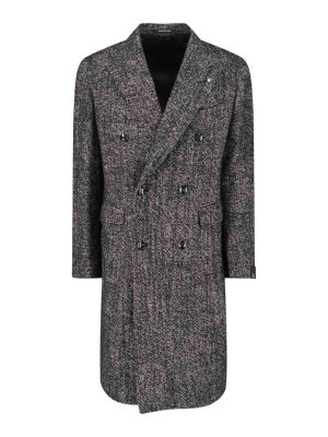 TAGLIATORE: knee length coats - Double-breasted coat