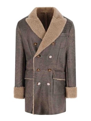 VIVIENNE WESTWOOD: 毛皮＆シアリングコート - 毛皮/ムートンコート - ブラウン