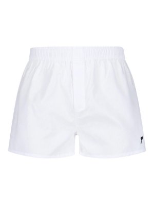 AMI PARIS: pantaloni shorts - Pantaloncini Logo