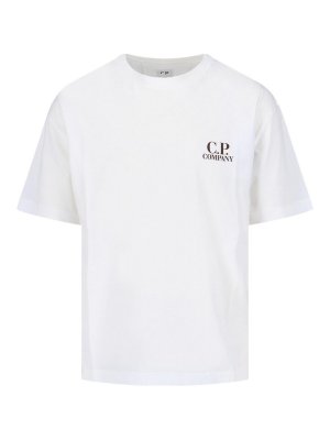 C.P. COMPANY: T-shirts - T-Shirt - Weiß
