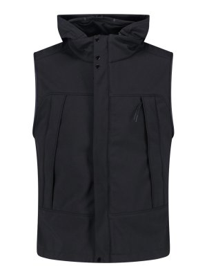 C.P. COMPANY: gilet - Gilet Con Cappuccio