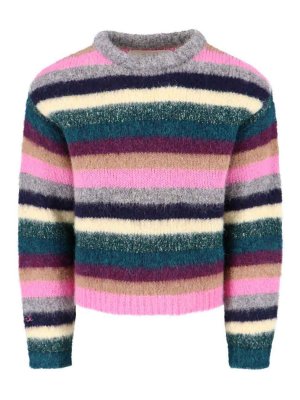 ERL: Strickpullover mit Rundhalsausschnitt - Rundhalspullover - Bunt