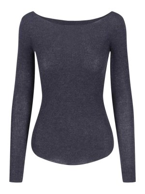 ISABEL MARANT: Strickpullover mit Rundhalsausschnitt - Rundhalspullover - Grau