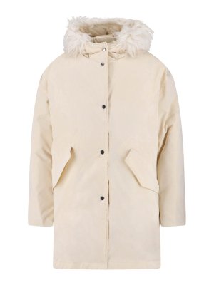 JIL SANDER: parkas - Parka With Faux Fur