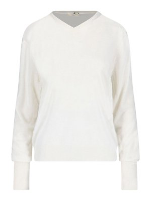 MA'RY'YA: crew necks - Virgin wool and silk blend sweater