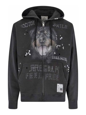 MAISON MIHARA YASUHIRO: Sweatshirts & Sweaters - Zip Logo Sweatshirt