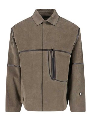 MASSIMO OSTI STUDIO: shirts - Shirt Jacket In Alcantara