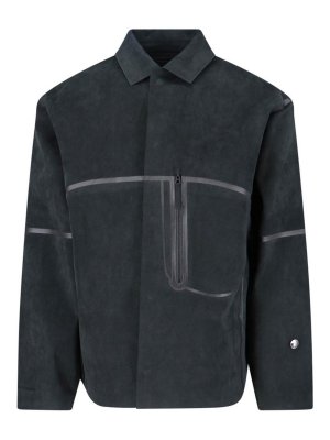 MASSIMO OSTI STUDIO: shirts - Shirt Jacket In Alcantara