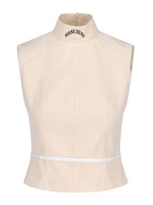 MOSCHINO: Tops & Débardeurs - Top - Blanc