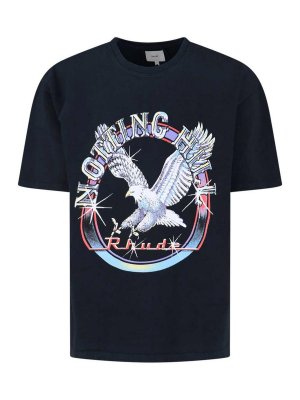 RHUDE: T-shirts - T-Shirt - Schwarz