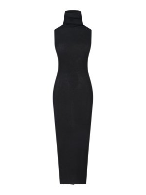 RICK OWENS: maxi dresses - Knitted Maxi Dress