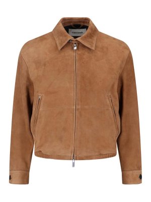 TONYWACK: leather jacket - Blouson In Suede