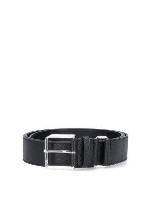 GIVENCHY: belts - Hammered Leather Belt