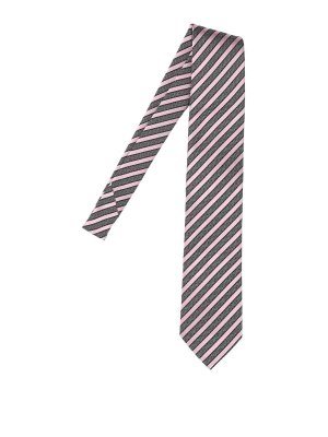 ZEGNA: Corbatas y pajaritas - Corbata - Color Carne Y Neutral