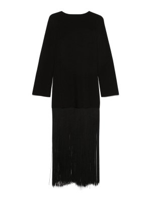 KHAITE: crew necks - Paley Fringed Dress