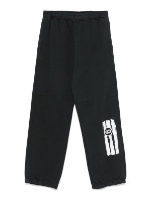 MM6 MAISON MARGIELA: Pantalones deportivos - Pantalones Deportivos - Negro