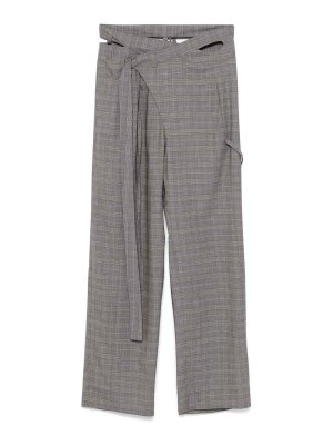 OTTOLINGER: pantaloni casual - Pantaloni avvolgenti in misto lana