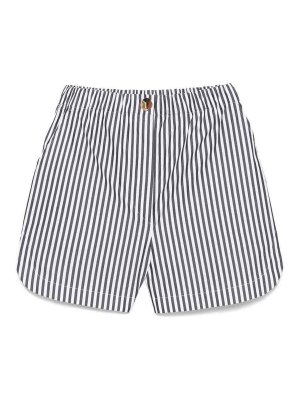 SPORTMAX: Trousers Shorts - Striped Cotton Shorts