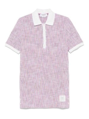 THOM BROWNE: polo shirts - Rwb Cotton Polo Dress
