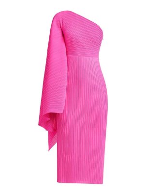 SOLACE LONDON: knee length dresses - Lenna Midi Dress