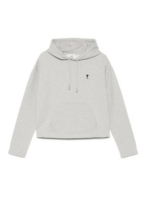 AMI PARIS: Sweatshirts und Pullover - Sweatshirt - Hellgrau