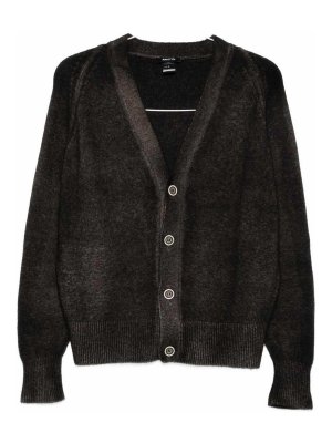 AVANT-TOI: cardigans - Wool And Cashmere V-Necked Cardigan
