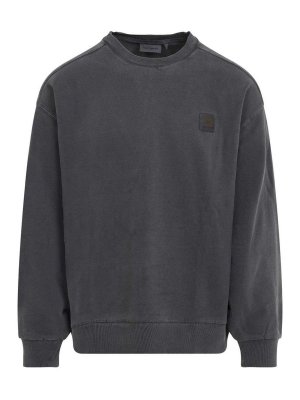CARHARTT: Strickpullover mit Rundhalsausschnitt - Rundhalspullover - Schwarz