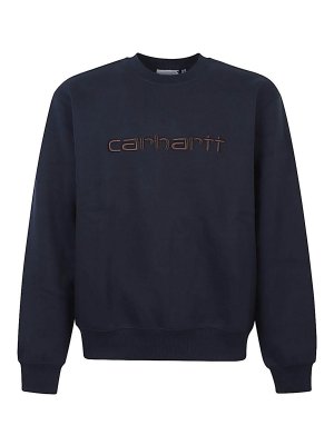 CARHARTT: maglia collo rotondo - Felpa Girocollo Con Logo
