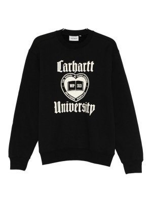 CARHARTT: Strickpullover mit Rundhalsausschnitt - Rundhalspullover - Schwarz