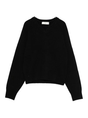 DUNST: Col en V - Pull À Col V - Noir